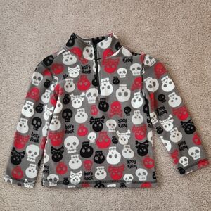 Koala Kids Quarter Zip Skull Fleece